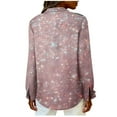 thumbnail image 4 of FNFYFH Sequin Tops for Women Plus Size Sparkly Button Down Shirt Long Sleeve Sequin Top Casual Party Club Clothes, 4 of 6