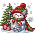 thumbnail image 1 of 5D DIY Taladro en Forma Especial Parcial Muñeco Nieve Navidad 30x30cm, 1 of 9