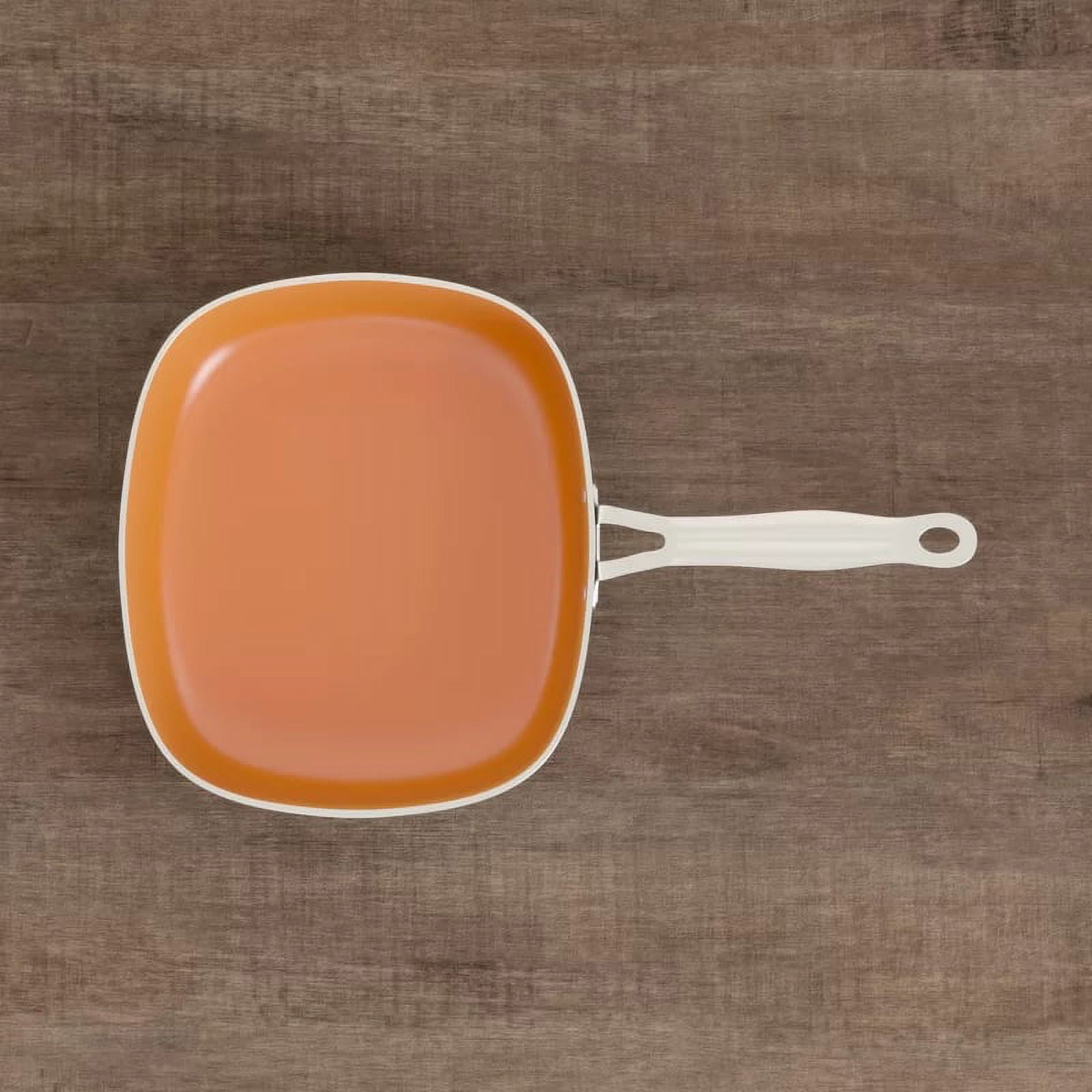 Gotham Steel Diamond Square Shallow Pan with Super Nonstick Ti-Cerama Coating - 9.5 Inch