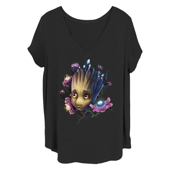 Women's Marvel: Guardians Of The Galaxy Flower Baby Groot Graphic T-Shirt