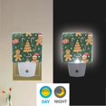thumbnail image 2 of Yayeee LED Night Light for The Home Plug in With Light Sensors 2 Pack, Beige Christmas Gingerbread, 2 of 6
