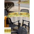 thumbnail image 5 of Outdoor Tablecloth with Umbrella Hole for Patio/Picnic/Party/Camping, Summer Sunflowers Waterproof Table Cloth Square Cover Washable, Farmhouse Botanical Budding Flowers (54"x 54"), 5 of 8