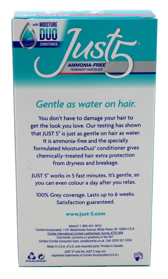 Just 5 Women Permanent Hair Color Darkest Brown, Pack of 3