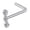 Silver, variant on QIQUWOHUL Stainless Steel Nose Rings Hoop Studs Body Piercing Jewelry Nose Ring Hoop For Women,Nostril Piercing Jewelry