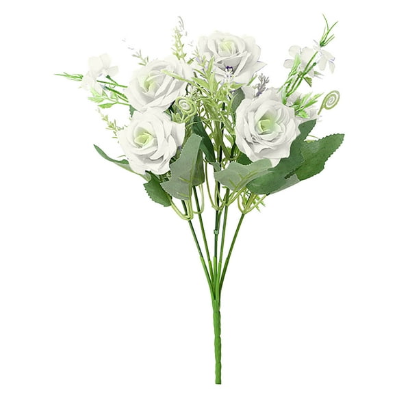 Ins Artificial Flower Simulation Flower Living Room Decoration Plastic Flower Silk Flower Dining Table Flower Decoration Bouquet Simulation Rose