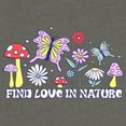 thumbnail image 2 of Junior's Lost Gods Find Love in Nature Sweatshirt Gray Heather X Large, 2 of 4