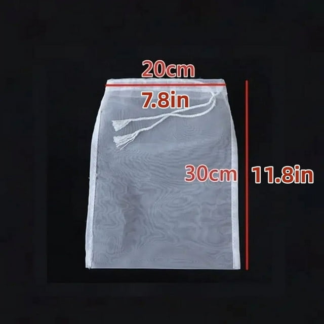 Sac Filtrant en Nylon Réutilisable pour Lait de Soja - Parfait pour Lait de Noix, Thé, Café et Yogourt!