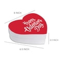 thumbnail image 5 of Koyal Wholesale Valentine's Day Heart Shaped Gift Box with Lid, Happy Valentine's Day, Reusable Heart Box, 8"x6", 1-Pack, 5 of 5