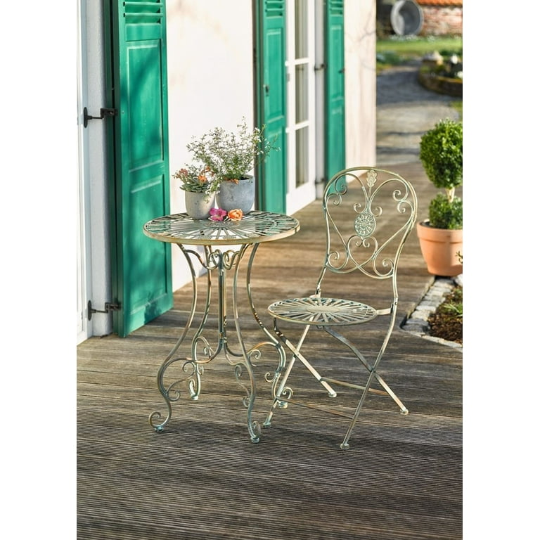 Steel bistro table hot sale
