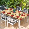 thumbnail image 2 of Farmhouse Apples Table Cloths for 3 Foot Rectangle Tables, Country Tropical Fruits Watercolor Patio Waterproof Elastic Fitted Tablecloths, Washable Rectangular Table Cover for Camping, 2 of 8