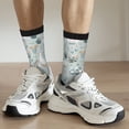thumbnail image 6 of Bingfone Compression Socks for Women and Men Long Socks for Running Athletic Cycling Nurse- Goose and Doodle Flowers, 6 of 6