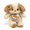 scarf, variant on 30cm Cute Puppy Plush Toy with Bib, Soft Stuffed Dog in 2 Styles for Kids