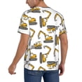 thumbnail image 2 of Hirioo Funny Excavator for Men's Baseball T-shirt Shirts Short Sleeve Casual Summer Button Stretch T Shirts,Size S-4XL-X-Large, 2 of 7