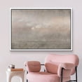thumbnail image 2 of PixonSign Framed Canvas Print Wall Art Dark Brown Storm Cloud Landscape Abstract Shapes Illustrations Modern Art Decorative Minimal Relax/Calm for Living Room, Bedroom, Office - 24"x36" White, 2 of 5