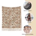 thumbnail image 6 of Cauagu Indian Paisley1 Print Women Wrap Shawl tassels Scarves Retro Scarf 77.6"X28.3", 6 of 8