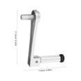 thumbnail image 2 of GAXIRE Laundry Handheld Crank Clothes Rack Hanger Silver Iron Plastic 1Pcs 11.8X3.0X2.9In, 2 of 8