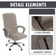 thumbnail image 2 of Nvzi Funda de terciopelo blanco para silla de oficina con fundas para brazos, fundas elásticas para silla de escritorio de computadora, fundas para silla de juego, XL, 2 of 4