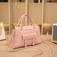 thumbnail image 6 of Purse and Handbags for Women PU Leather Tote Satchel Shoulder Bag Top Handle Crossbody Bags with Zipper ang Shoulder Starp Pink, 6 of 9