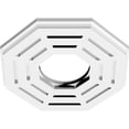 thumbnail image 2 of 10"OD x 4"ID x 4"C x 1"P Westin Architectural Grade PVC Contemporary Ceiling Medallion, 2 of 11