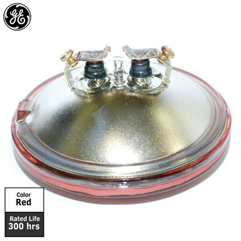 GE 4416R - 30w 12.8v PAR36 Red Sealed Beam Bulb - Walmart.com