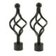 thumbnail image 2 of 2 piezas 28 mm soporte de poste soporte de barra remates Twist Black Twist Black Twist Black Twist Black Sunnimix Extremos de barra de cortina de ventana, 2 of 8