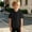 Black, variant on Solid Color Short Sleeve Hoodies for Boys Pullover Hooded T shirt with Front Pocket Casual Plain Short Sleeve Hooded Top with Kangaroo Pocket for Daily Wear School and Outdoor Activities