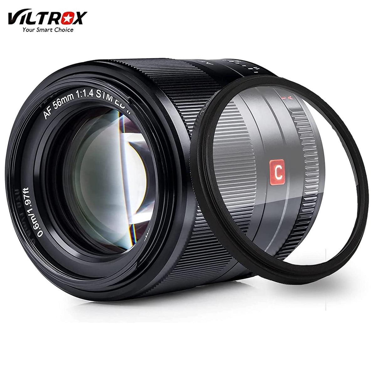 VILTROX 56mm F1.4 f/1.4 EFM Mount Large Aperture Autofocus Portrait