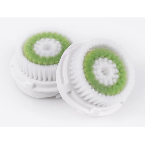 TreatMe100 2-Pack Acne Skin Facial Cleansing Brush Heads, Compatible with Clarisonic Mia, Mia2, Mia3, Mia Fit, Smart Profile, AlphaFit