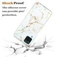 thumbnail image 3 of Case for Samsung Galaxy A12 5G, Soft TPU + IMD Marble Print Pattern Case for Girls Drop Protection Sturdy Compatible with Samsung Galaxy A12 5G Ultra Slim Wireless Charging,White Marble, 3 of 4