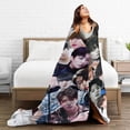 thumbnail image 6 of Blanket Jungkook Soft and Comfortable Wool Fleece Throw Blankets Gift for Home Decoration Sofa Office car Camping Yoga Travel Home Decoration Cozy Plush Beach, 6 of 6
