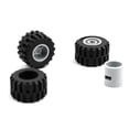 thumbnail image 5 of 48PCS Mini Wheel Axles Pack Block Car Accessories Tyre Hub Classic Building Bricks Children DIY Toys Blocks for Kids, 5 of 6