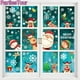 thumbnail image 5 of Pegatinas para puerta y ventana con temática navideña de 2024, bonitos dibujos de Papá Noel, muñeco de nieve, alce, patrón de árbol de Navidad, decoración para fiesta de Navidad, 5 of 5