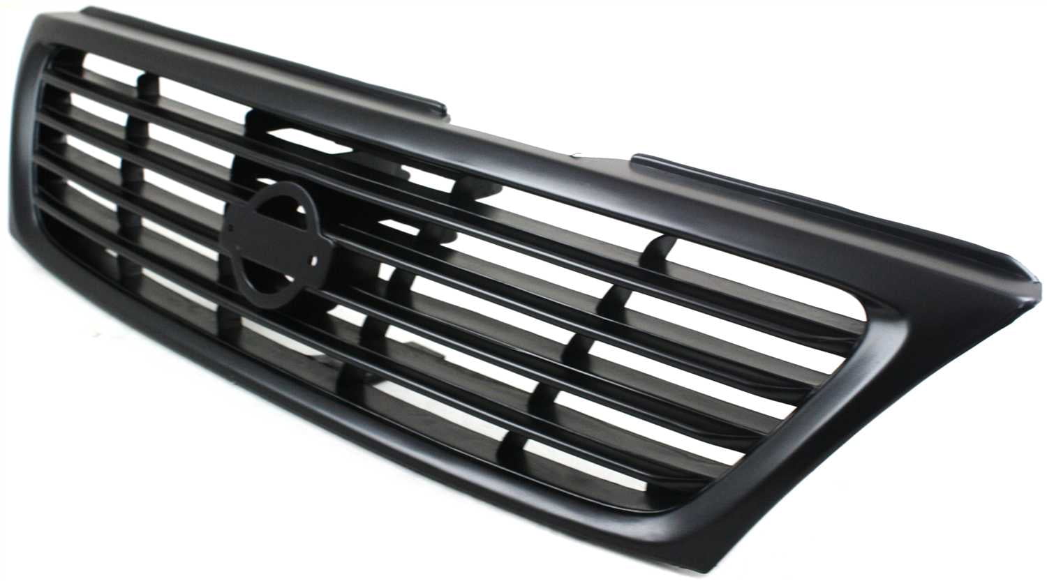 Grille Assembly Compatible With 1995-1997 Nissan 200SX Sentra Textured Black Shell and Insert