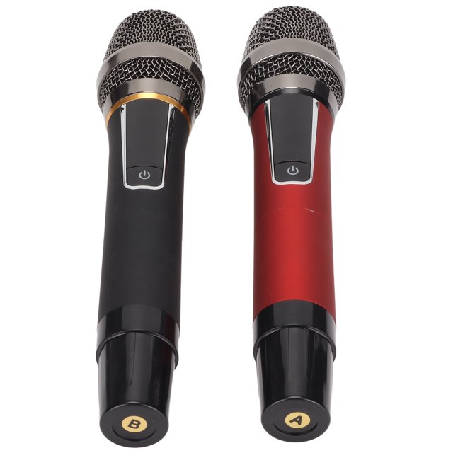 Micrófono de mano, micrófono inalámbrico multifunción UHF micrófono inalámbrico micrófono de Karaoke calidad superior