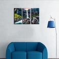 thumbnail image 2 of TISHIRON 3PCS Framed Canvas Wall Art Set,36"x24" Waterfall Landmark Canvas Art Decor, 2 of 7