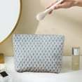 thumbnail image 5 of Waterproof Travel Toiletry Bag Cosmetic Storage Organizer Portable Zipper Pouch for Makeup Stationery 10x7 Inches Polyester Mint, 5 of 5