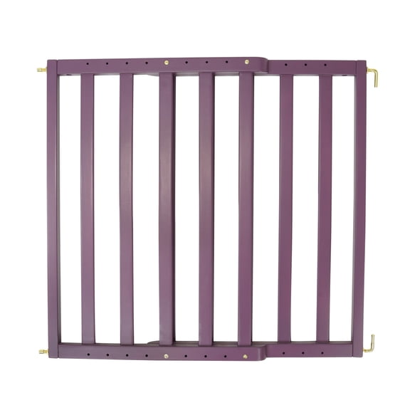 Toddleroo by North States LuxeCraft Wooden Baby Gate, Plum