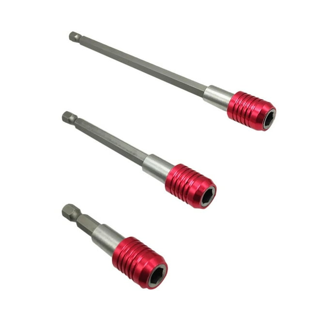 Soporte de broca CUTICAT 3 Piezas Rojo 1/4' Vástago Hex