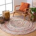 thumbnail image 2 of SAFAVIEH Cape Cod Miah Geometric Area Rug, Beige/Multi, 8' x 8' Round, 2 of 9