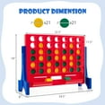 thumbnail image 3 of Costway Wall Mounted or Tabletop Giant 4 in a Row Jumbo 4-to-Score Connect Game Set Blue, 3 of 10