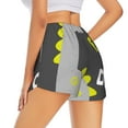 thumbnail image 3 of Haiem Cute Dinosaur Women's 2 in 1 Running Shorts - Lightweight Athletic Workout Gym Yoga Breathable Sports Shorts Liner with Phone Pockets-Large, 3 of 9
