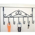 thumbnail image 6 of Casewin Over the Door Hooks - 7-Hook Rack - Door Hanger Hook for Hats, Coats, Towels, Jackets, Bags - Organizer Hangers Rack for Bathrooms, Bedroom, Kitchen, Back Door (Black), 6 of 6
