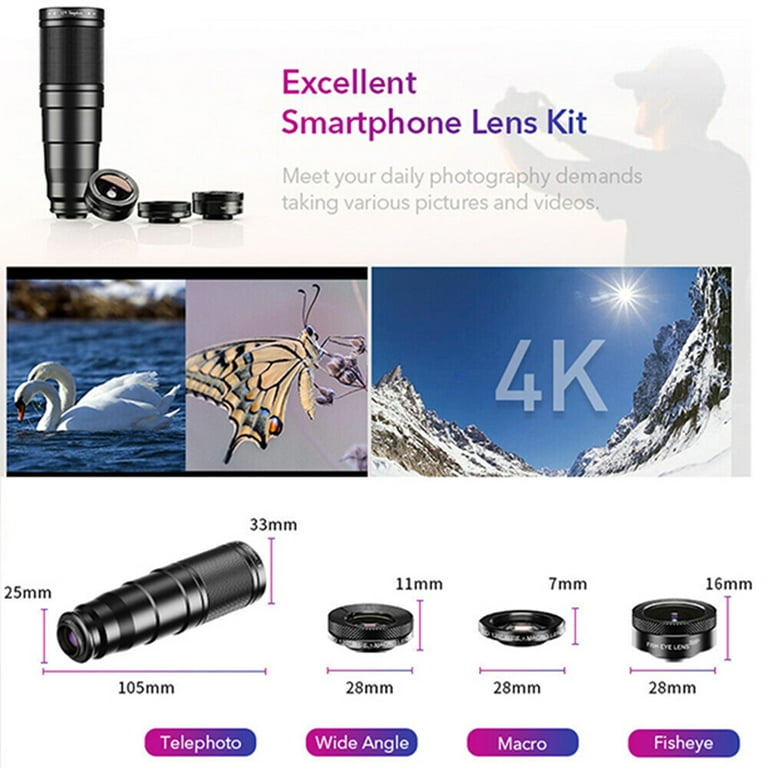 Apexel Iphone Xr Zoom Lens APEXEL Phone Lens Kits-22x Telephoto
