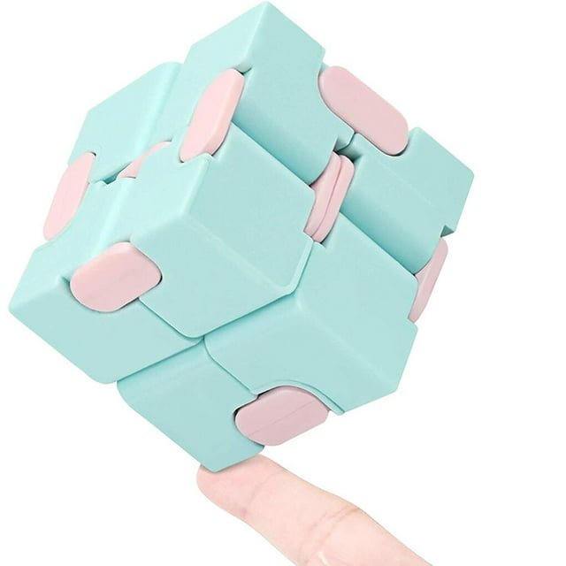 bedienty Toy Sensory Relief Toy Relief Toy Plastic Portable Cube for Children Adults Blue
