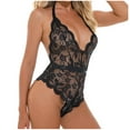 thumbnail image 4 of uublik Valentines Lingerie Set for Women Lace Plus Size Babydoll Sexy Naughty Bodysuit, 4 of 5