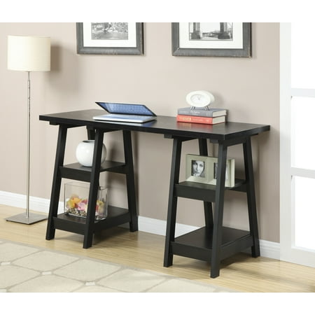 UPC 095285411924 product image for Convenience Concepts Designs2Go Double Trestle Desk  Multiple Finishes | upcitemdb.com