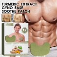 thumbnail image 2 of 12pcs Turmeric Extract GynoEase Soothe Patch Men's &Swelling& Fat Chest U2O9, 2 of 7