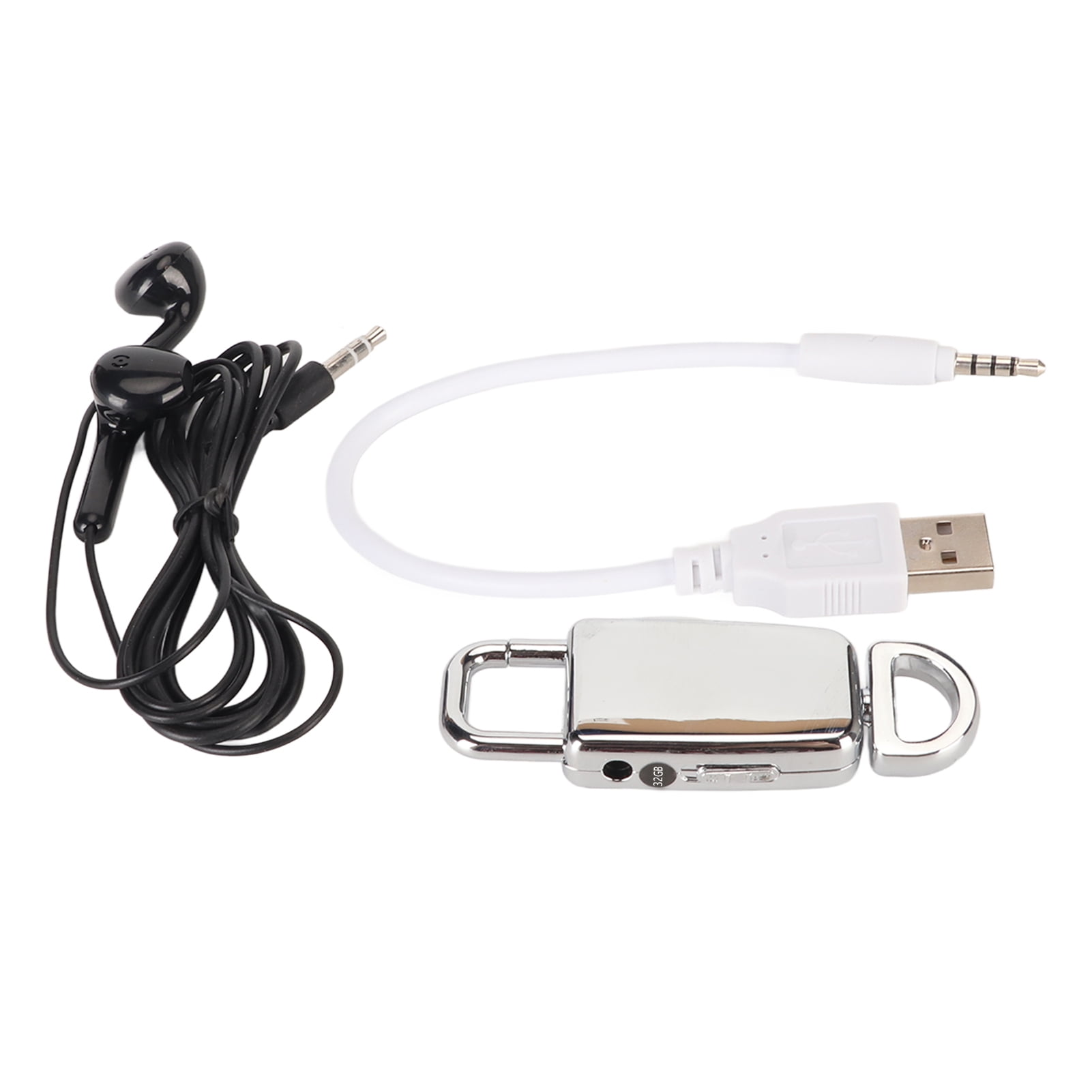 Mini Enregistreur Vocal - 32G - Enregistreur Vocal Micro Numérique Bullet, Mini Collier