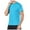 #07 Sky Blue 【Mix & Match: Essential Colors in Stock】, variant on Men's Solid Color Casual Elastic Sports Short Sleeve Round Neck Blouse T-Shirt Top Loose Fit Breathable Quick Dry Gym Workout Fitness Training Outfits | AESTIVO,Sky Blue L