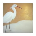 thumbnail image 1 of Winter Egret in Snow - Canvas, 1 of 10
